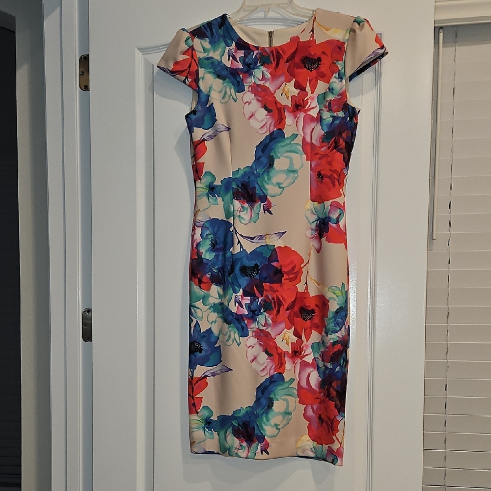 Betsey Johnson - Floral Multicolor Flower Dress. Women's Size 4